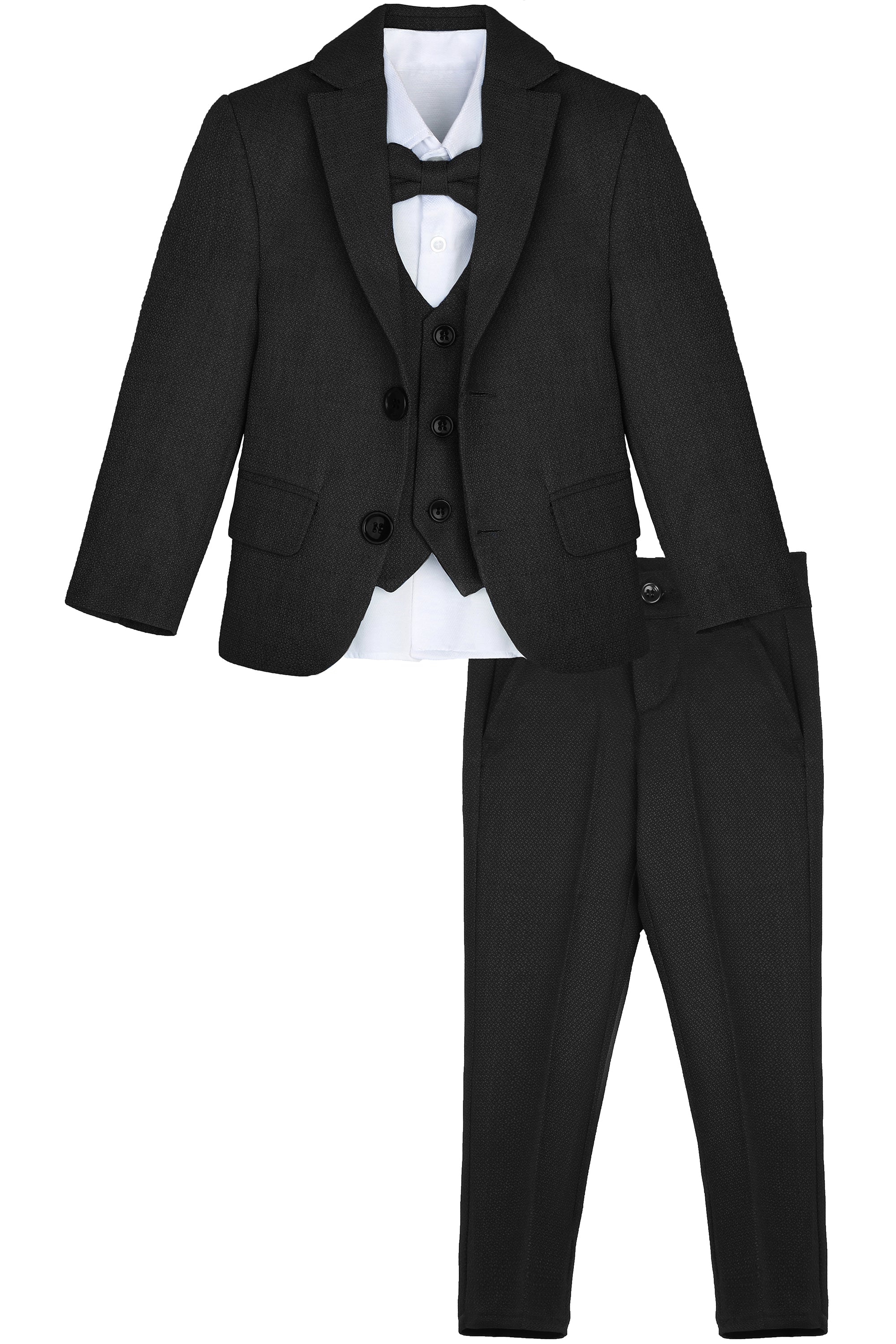 Boys Formal Suit 5 Piece Outfit Dresswear Suit Set – LILAX
