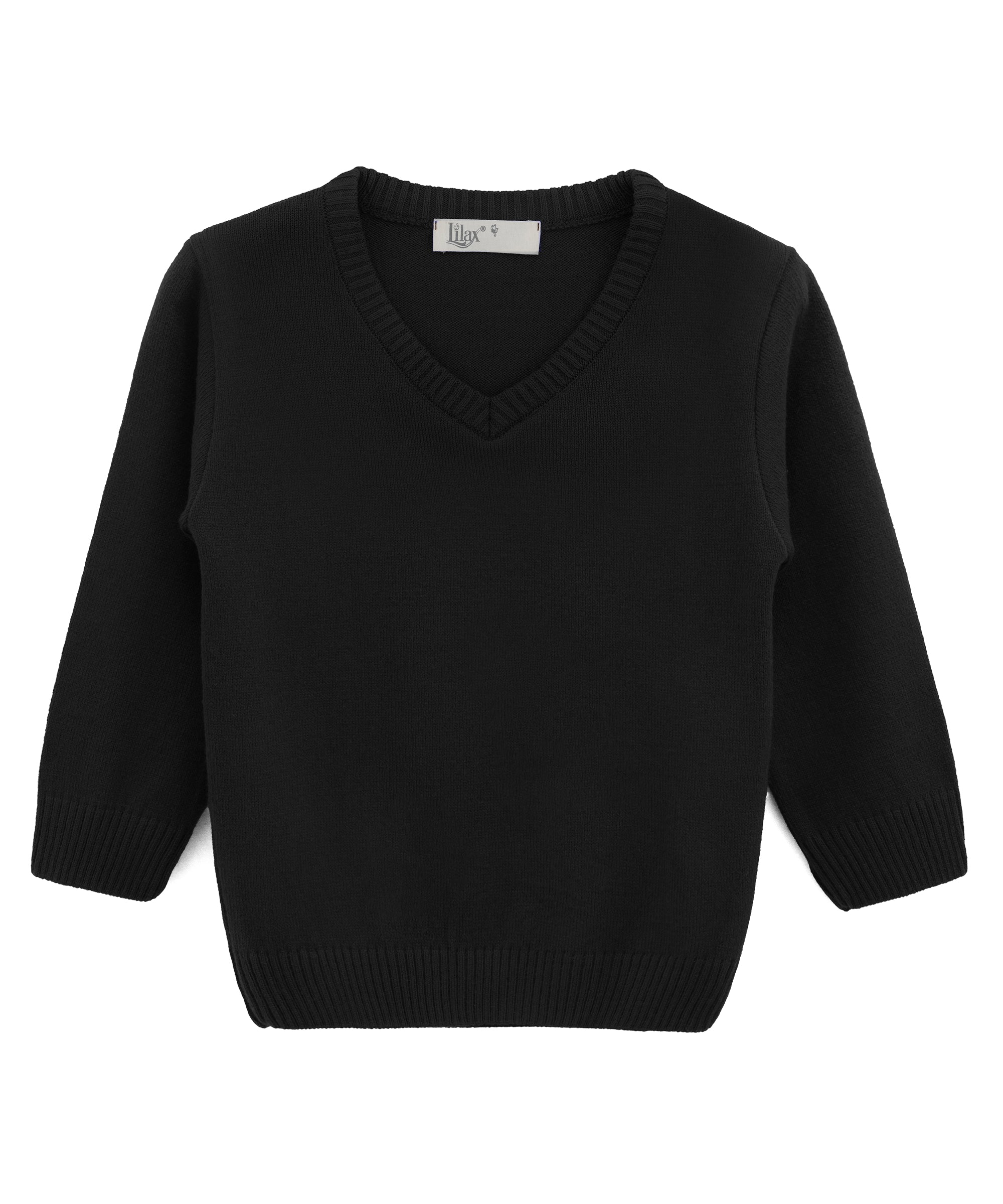 Boys' ribbed knit v-neck sweater; perfect for baby boy clothes & christmas gift ideas  