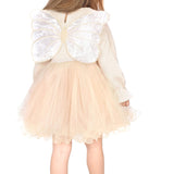 Girl Butterfly Wing Long Sleeve Tulle Party Princess Dress