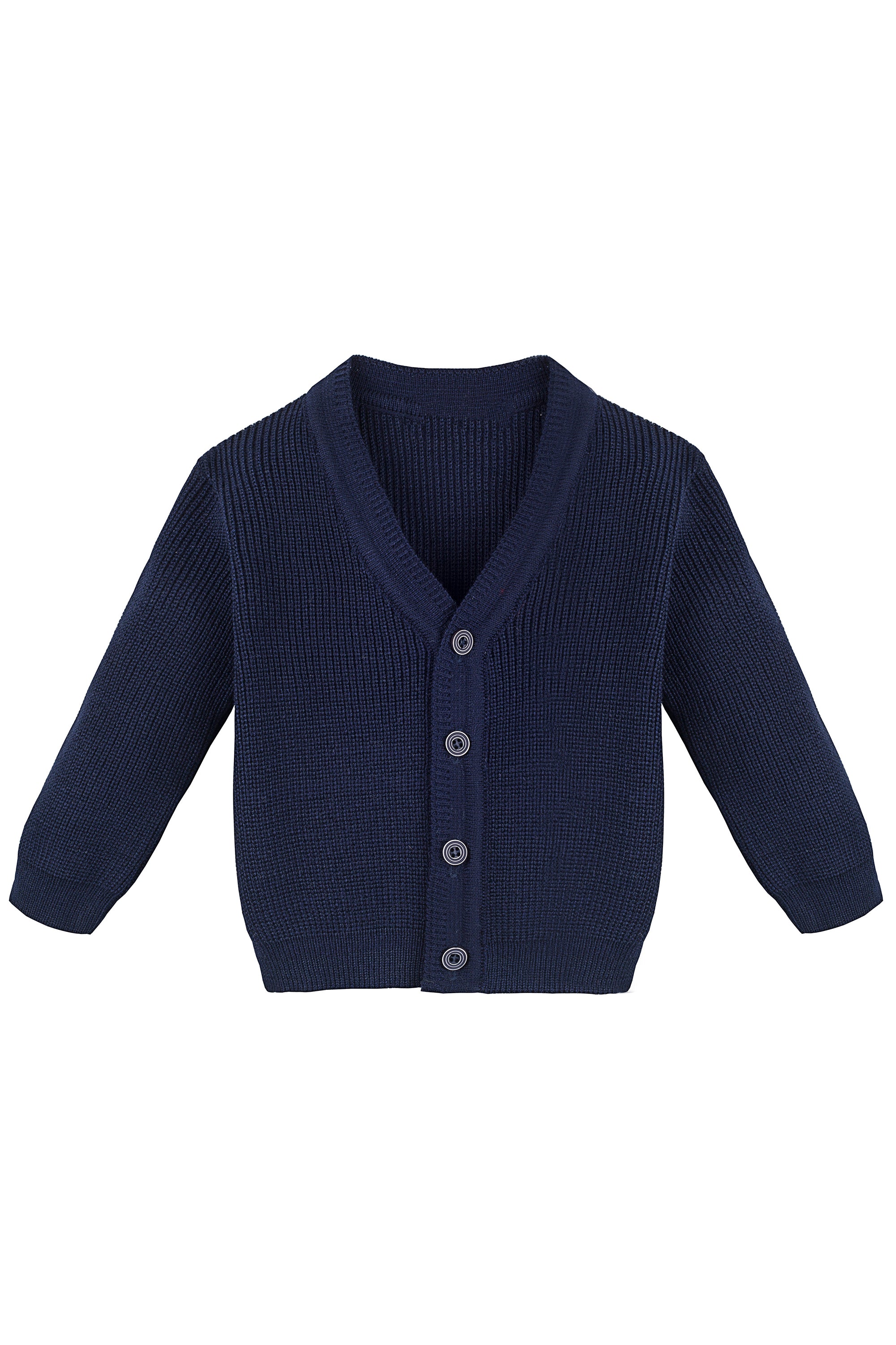 Toddler and Little Boys Cardigan Long Sleeve V-Neck Classic Knit School Sweater