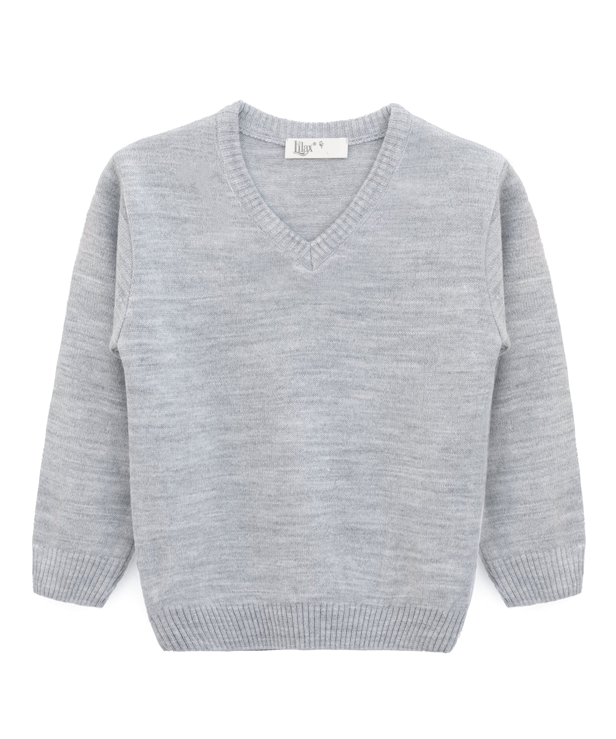 Boys' ribbed knit v-neck sweater; perfect for baby boy clothes & christmas gift ideas  