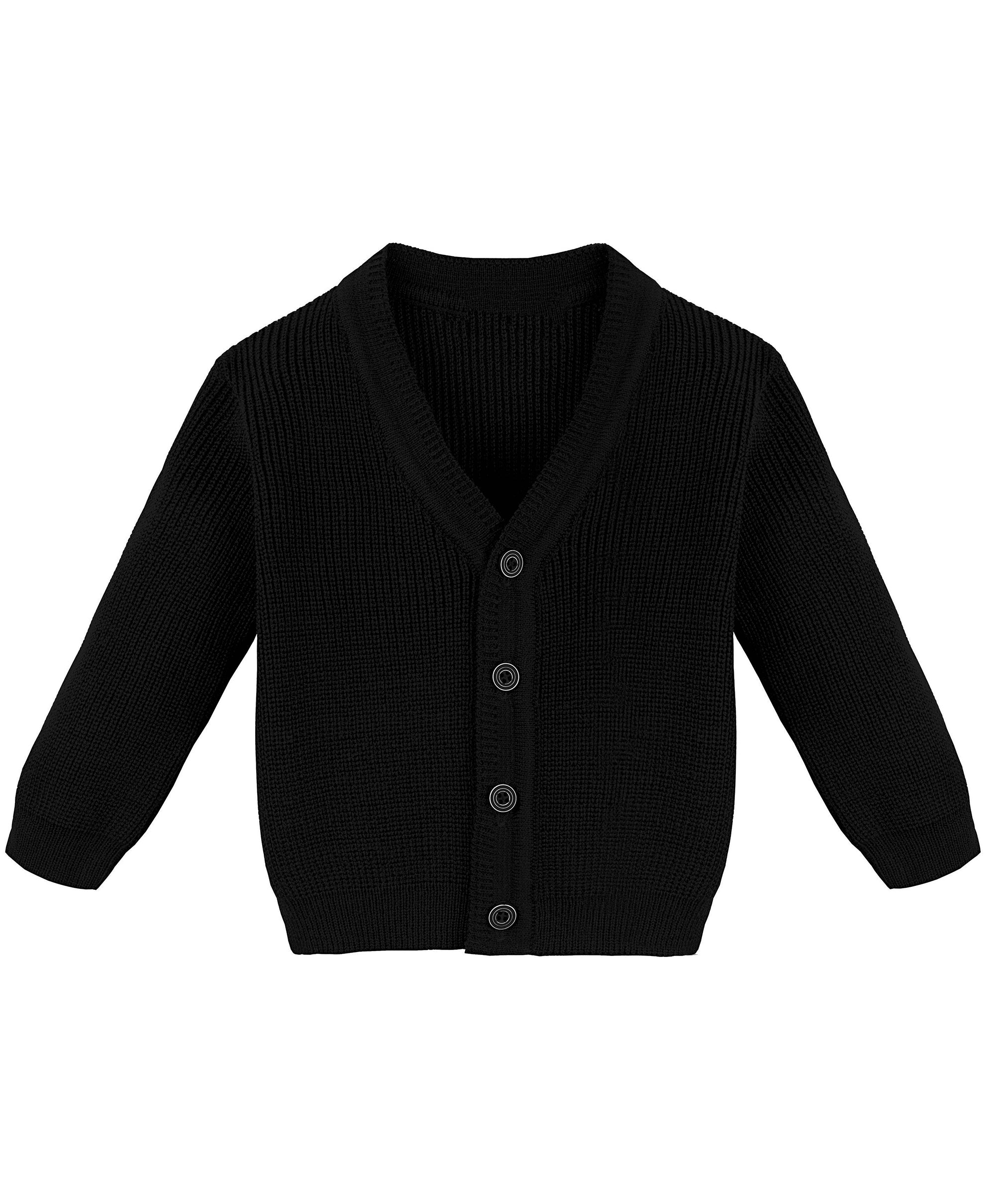 Baby boy ribbed knit v-neck cardigan with four buttons; perfect for baby boy clothes & christmas gift ideas  