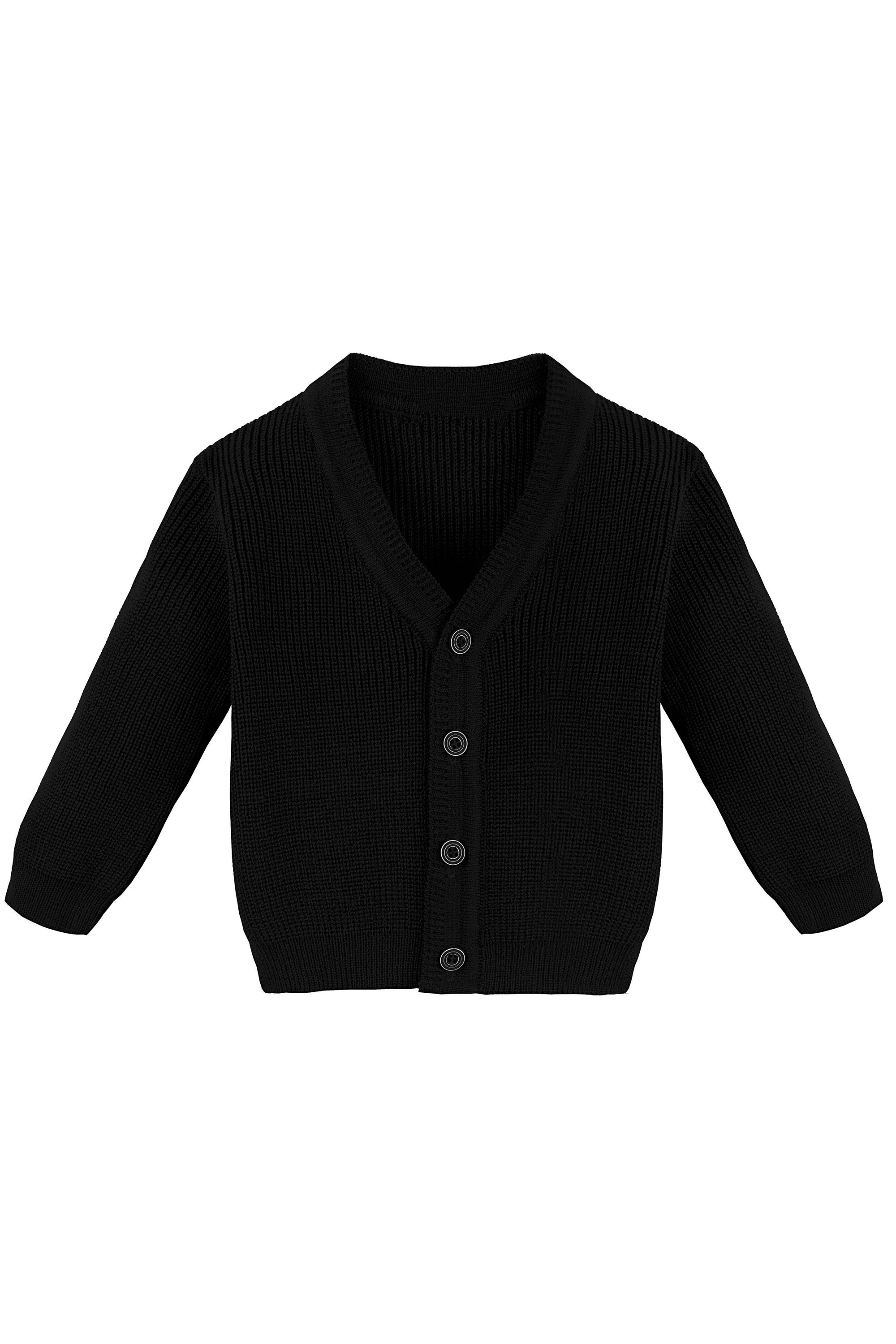 Toddler and Little Boys Cardigan Long Sleeve V-Neck Classic Knit School Sweater