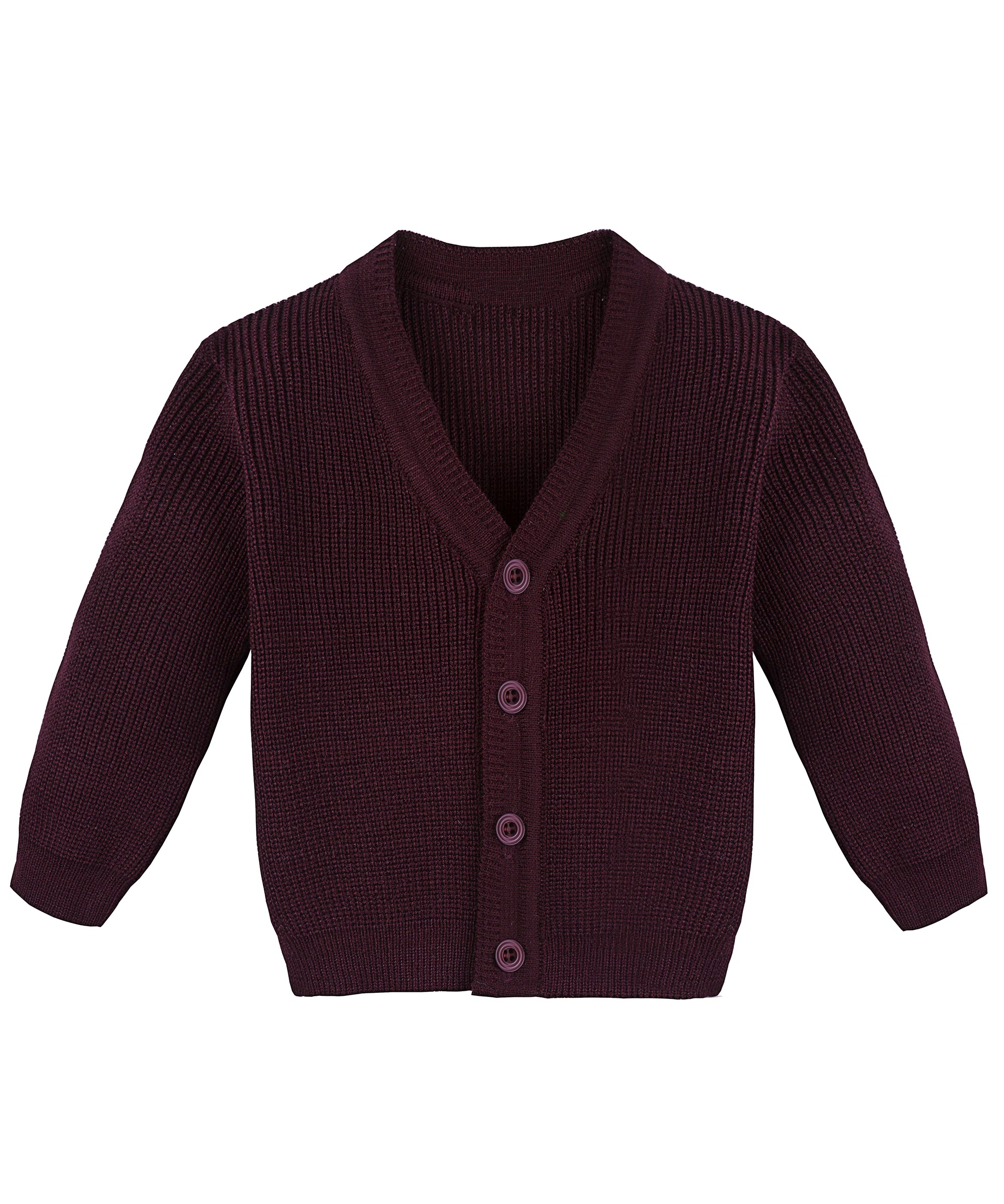 Baby boy ribbed knit v-neck cardigan with four buttons; perfect for baby boy clothes & christmas gift ideas  