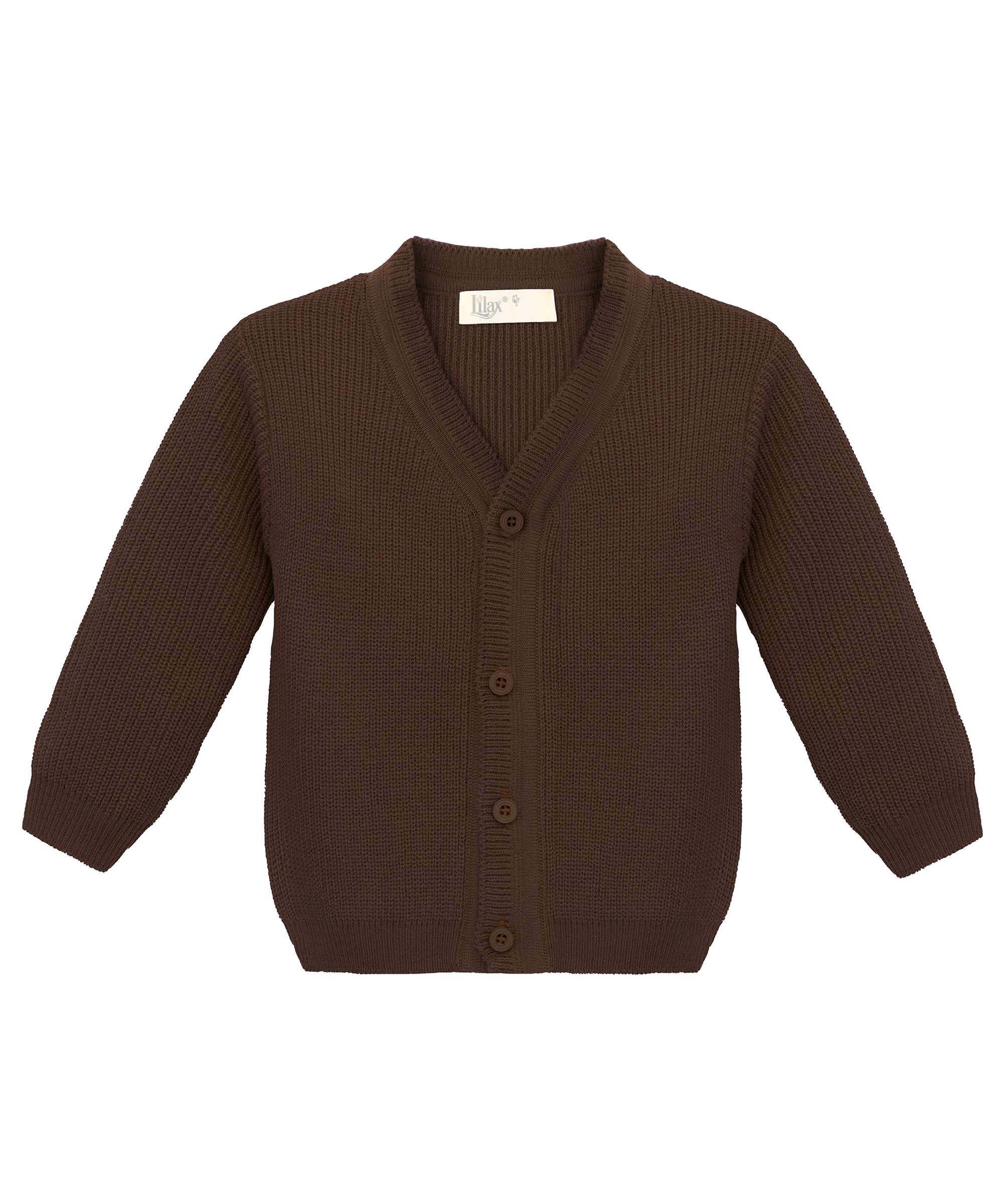 Baby boy ribbed knit v-neck cardigan with four buttons; perfect for baby boy clothes & christmas gift ideas  