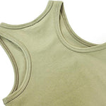 Girls' Soft Solid Cotton Blend Racerback Tank Top / 11-12 Years LILAX