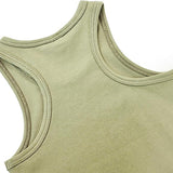 Girls' Soft Solid Cotton Blend Racerback Tank Top / 11-12 Years LILAX