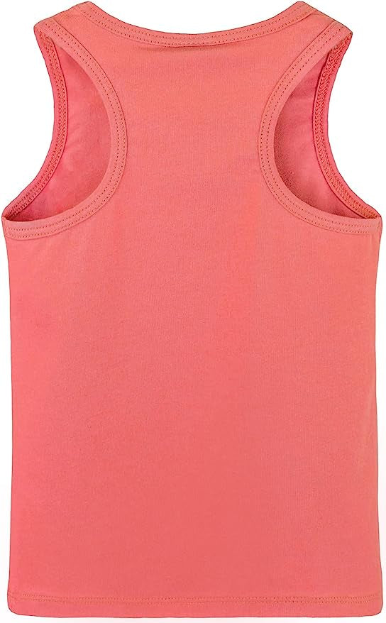 Girls' Soft Solid Cotton Blend Racerback Tank Top / 11-12 Years LILAX