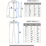 Boys Patterned Shirt & Suspender Pants Set