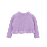 Baby Girls' Knit Long Sleeve Ruffled Cardigan Bolero Shrug