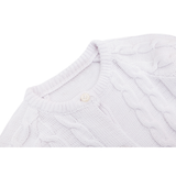 Baby Girls' Cable Knit Long Sleeve Cotton Cardigan