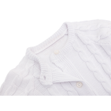 Baby Girls' Cable Knit Long Sleeve Cotton Cardigan