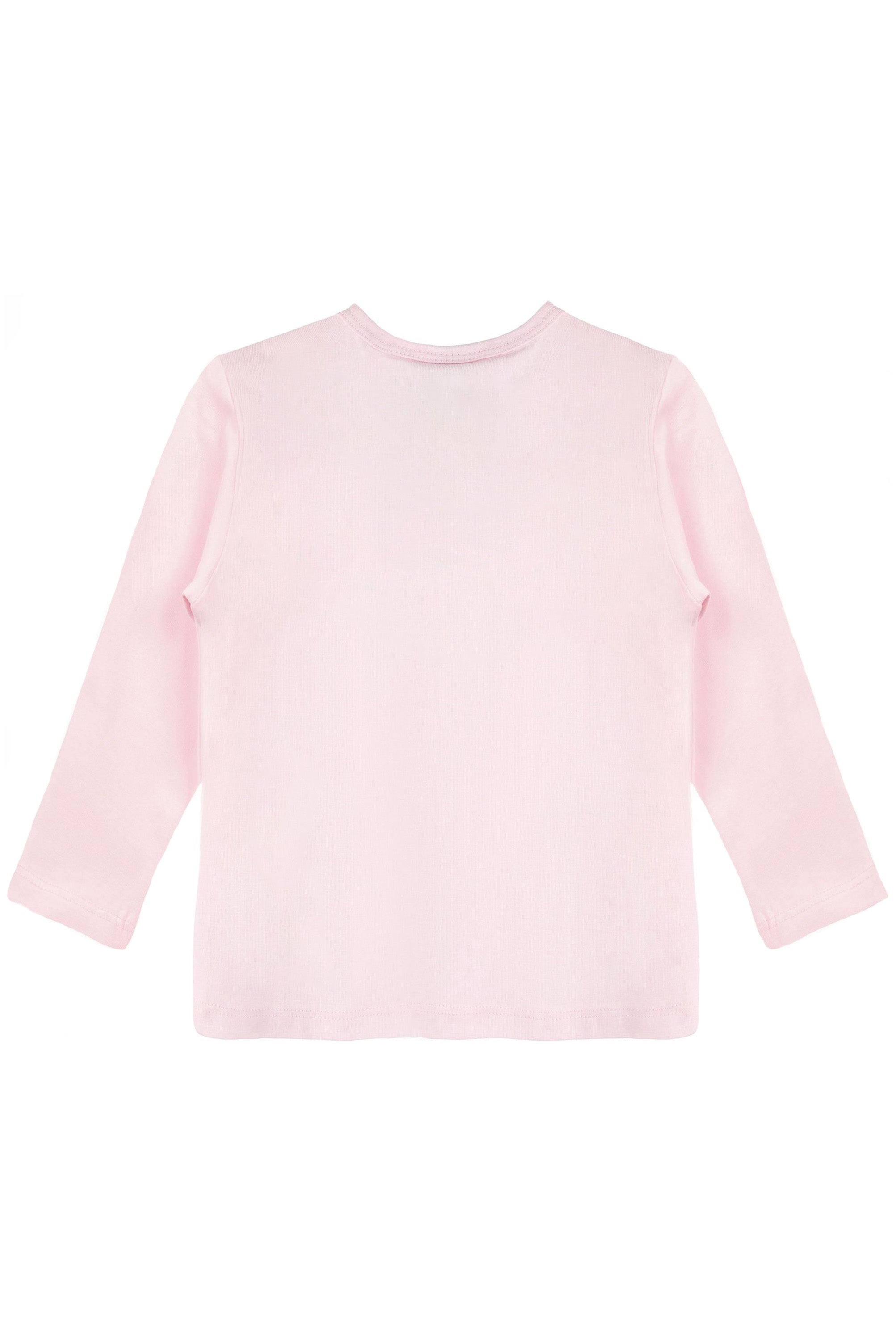 Girls' Basic Crewneck Long Sleeve Cotton T-Shirt / 8 to 10 Years LILAX