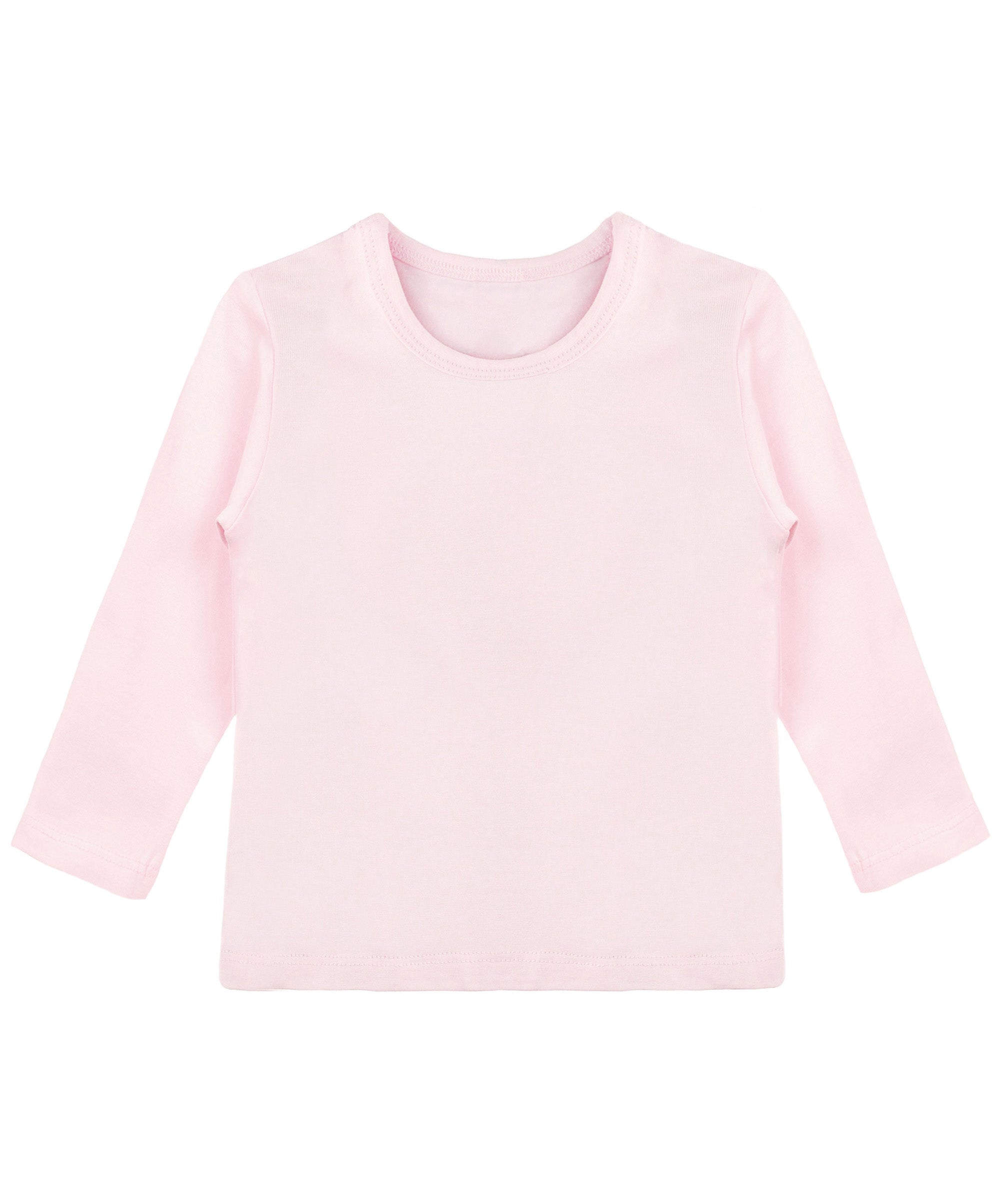 Girls cotton basic solid crewneck t-shirt; best for baby girl clothes & christmas gift ideas