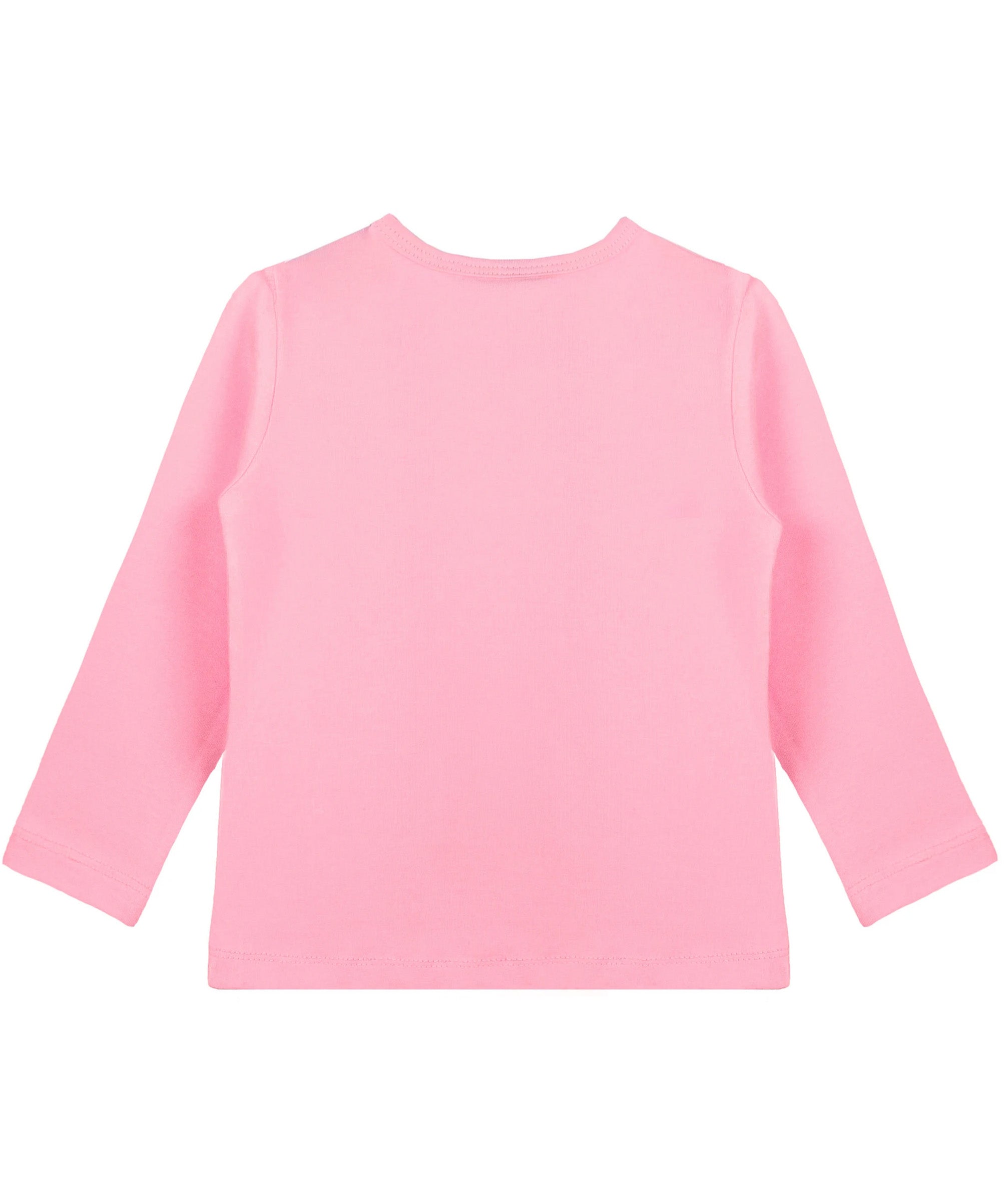 Girls cotton basic solid crewneck long sleeve t-shirt; perfect for baby girl clothes & christmas gift ideas