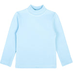 Girls' Basic Mock Turtleneck Long Sleeve Cotton Solid T-Shirt / 5 to 8 Years LILAX