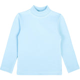 Girls' Basic Mock Turtleneck Long Sleeve Cotton Solid T-Shirt / 5 to 8 Years LILAX