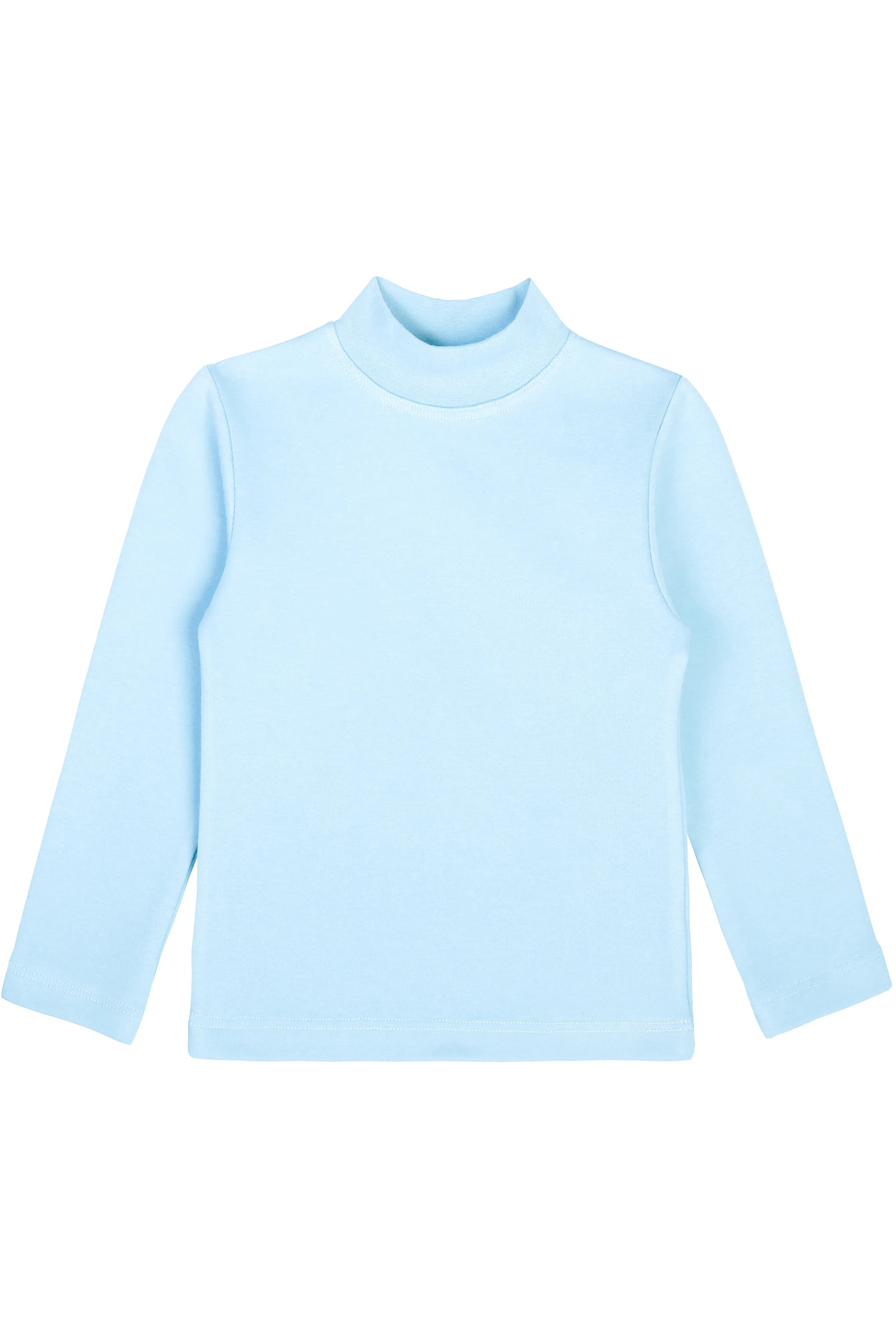 Girls cotton basic solid mockneck t-shirt; best for baby girl clothes & christmas gift ideas