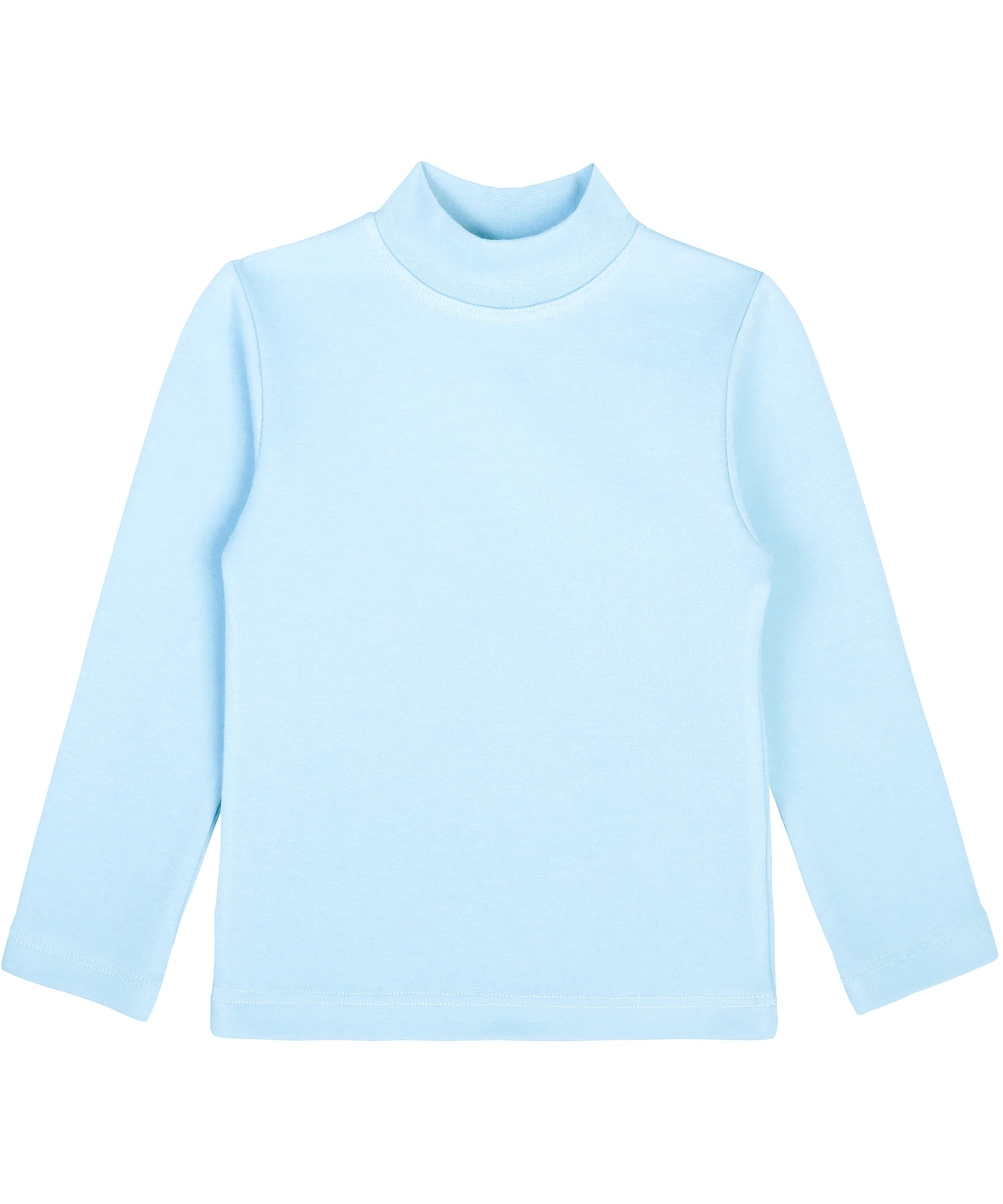 Girls cotton basic solid mockneck t-shirt; best for baby girl clothes & christmas gift ideas