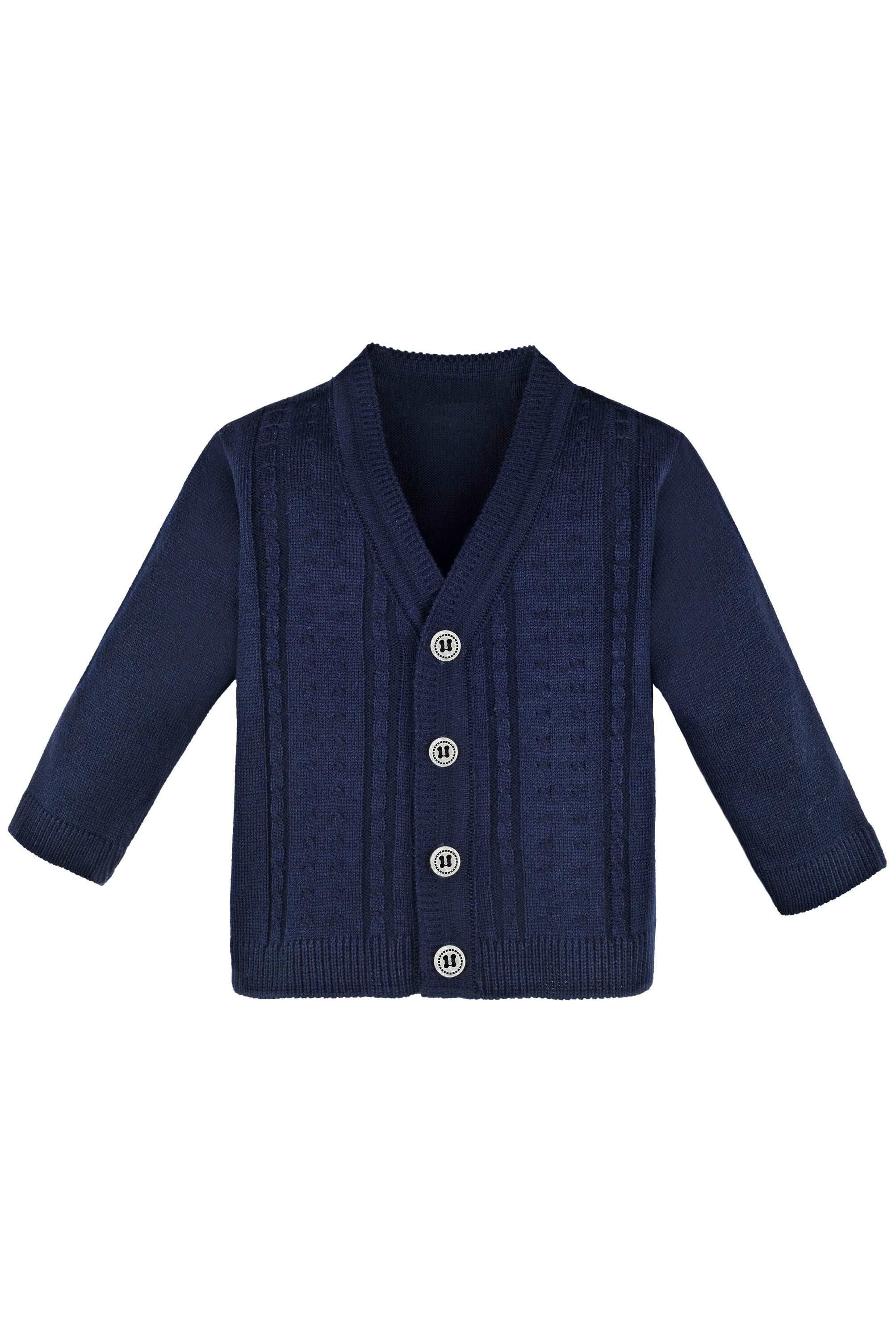 Baby Boy Basic Cable-Knit Exclusive  Cardigan Sweater LILAX