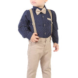 Boy Gentleman Tuxedo Dress Shirt Outfit Pant Set LILAX