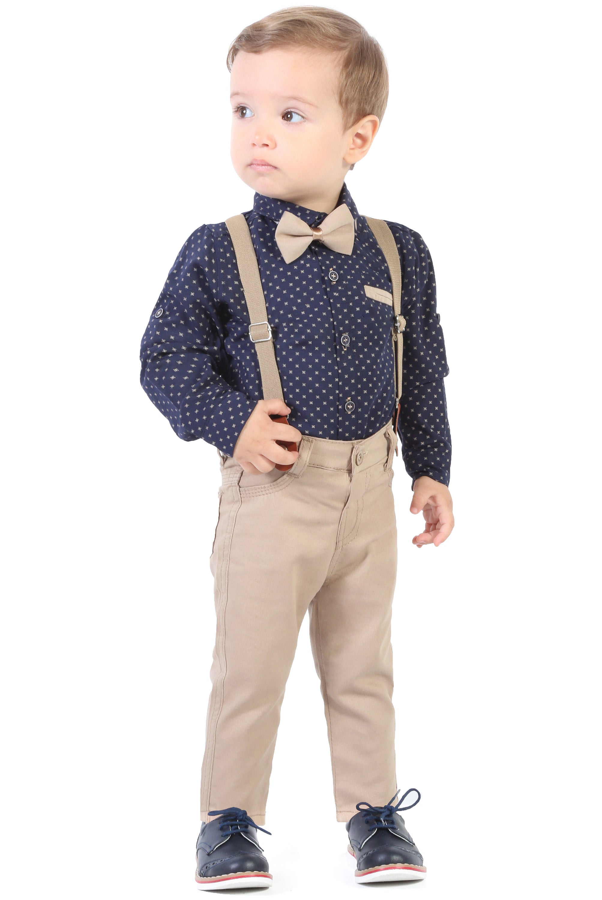 Boy Gentleman Tuxedo Dress Shirt Outfit Pant Set LILAX