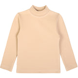 Girls cotton basic solid mockneck t-shirt; best for baby girl clothes & christmas gift ideas