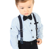 Boy Gentleman Tuxedo Dress Shirt Outfit Pant Set LILAX