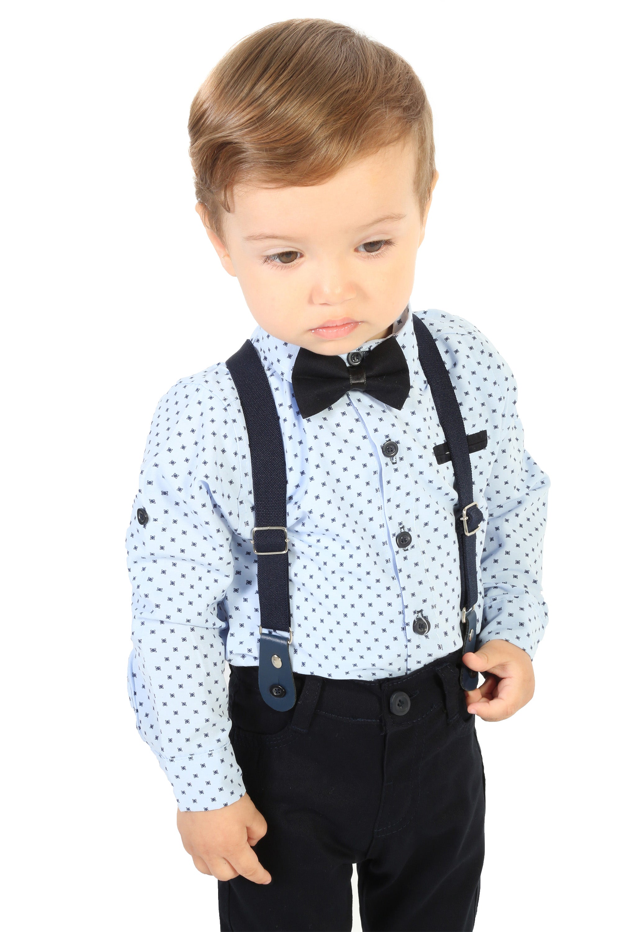 Boy Gentleman Tuxedo Dress Shirt Outfit Pant Set LILAX