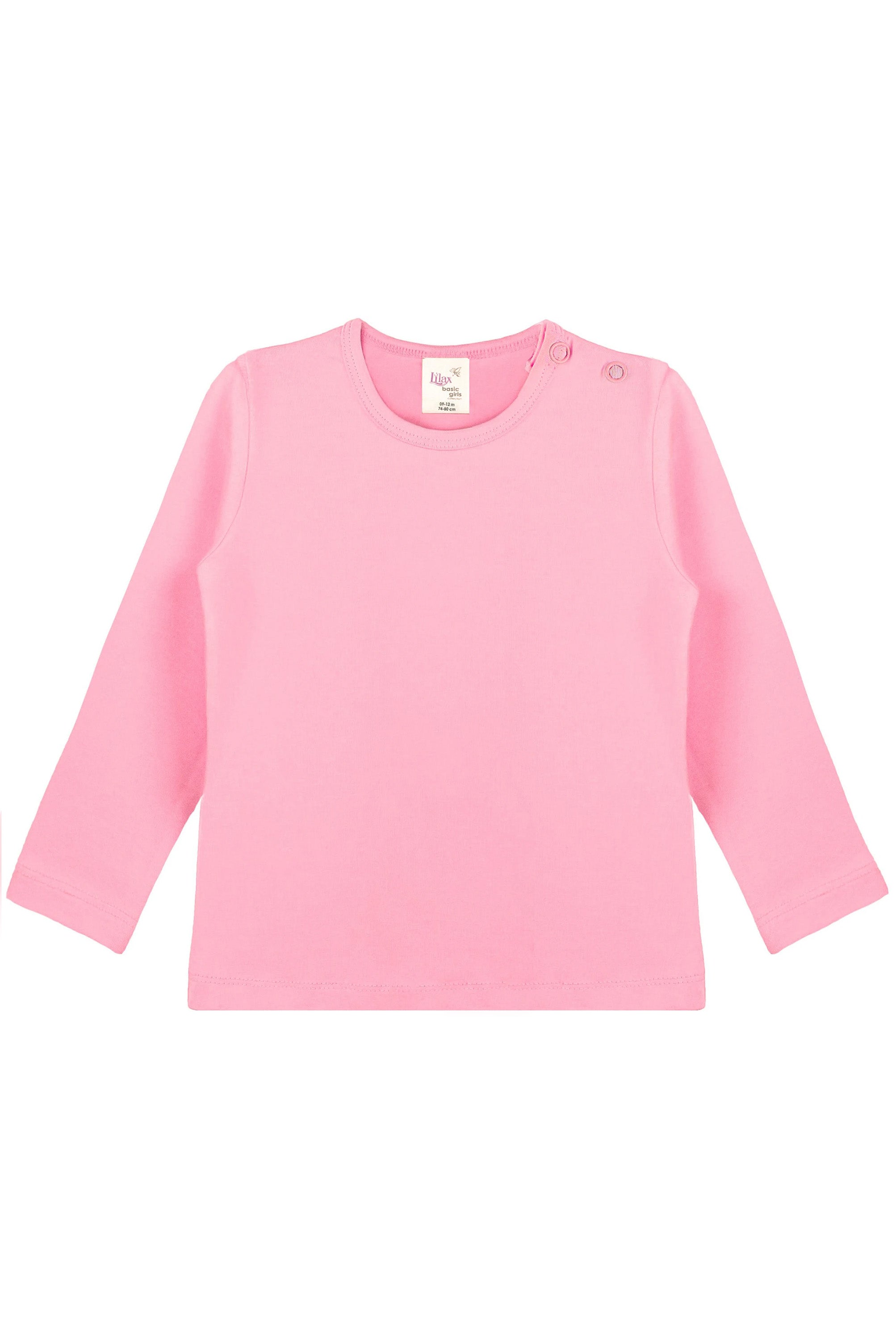 Baby Girls' Basic Long Sleeve Round Neck T-Shirt / 12 to 24 Months