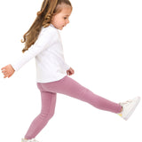 Girls' Basic Soft Leggings Solid Full Length Cotton / Toddler LILAX