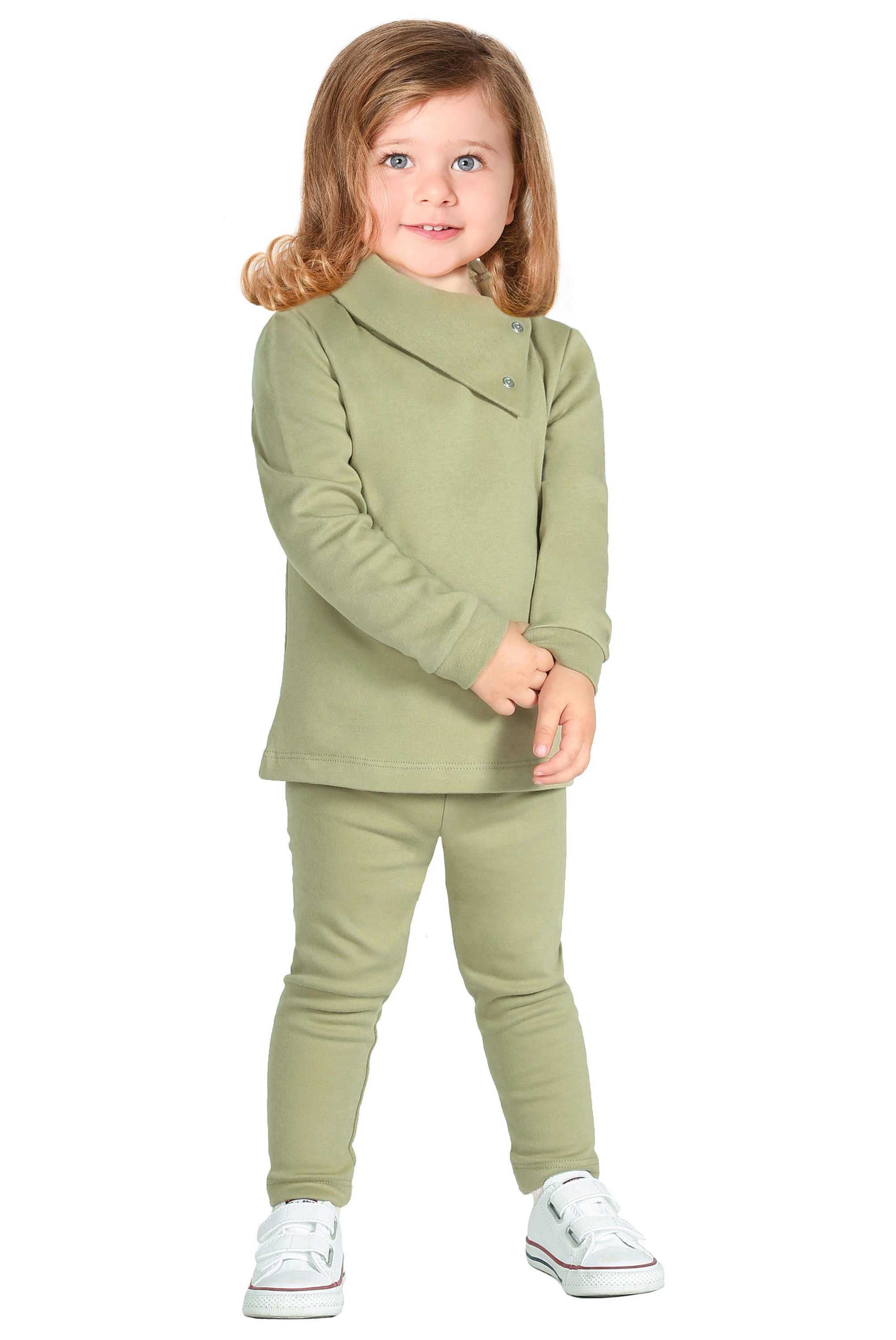 Girls' Basic Soft Leggings Solid Full Length Cotton / Toddler LILAX