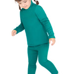 Girls' Basic Soft Leggings Solid Full Length Cotton / 9 to 12 Years LILAX