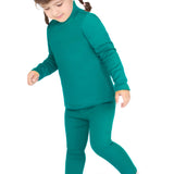 Girls' Basic Soft Leggings Solid Full Length Cotton / 9 to 12 Years LILAX