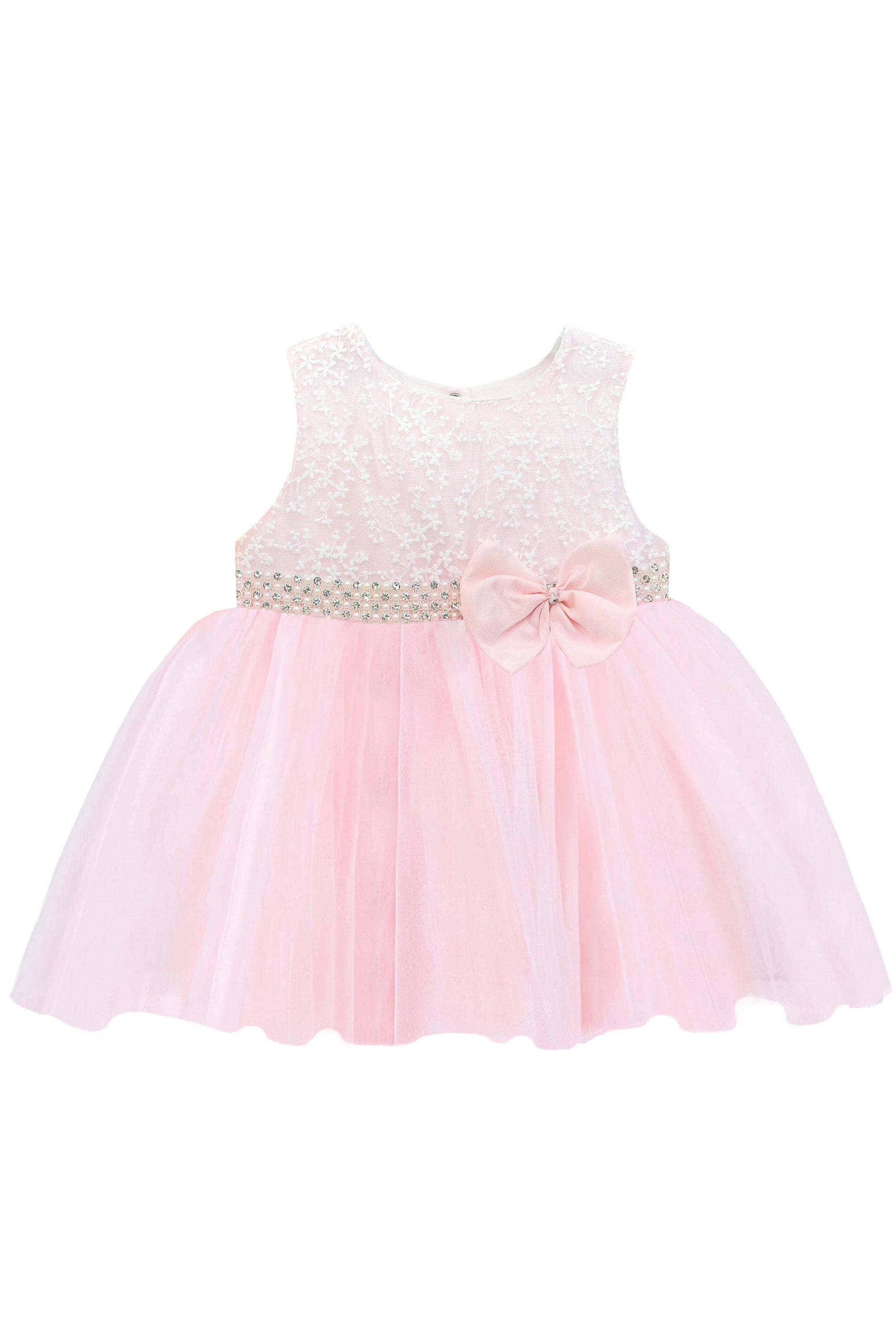 Baby girls lace tulle skirt dress with pearl belt attached and matching shoes & headband; perfect for christmas gift ideas