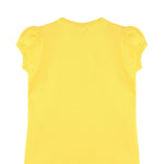 Girls' Basic Cotton T-Shirt  Short Puff Sleeve Crewneck / 5 to 7 Years LILAX