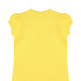 Girls' Basic Cotton T-Shirt  Short Puff Sleeve Crewneck / 5 to 7 Years LILAX