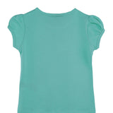 Girls' Basic Cotton T-Shirt  Short Puff Sleeve Crewneck / 5 to 7 Years LILAX