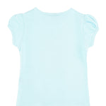 Girls' Basic Cotton T-Shirt  Short Puff Sleeve Crewneck / 5 to 7 Years LILAX