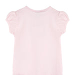 Girls' Basic Cotton T-Shirt  Short Puff Sleeve Crewneck / 5 to 7 Years LILAX