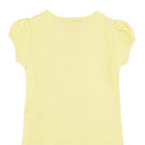 Girls' Basic Cotton T-Shirt  Short Puff Sleeve Crewneck / 5 to 7 Years LILAX