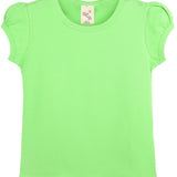 Baby Girls' Basic Short Puff Sleeve Round Neck T-Shirt / 12 to 24 Months LILAX