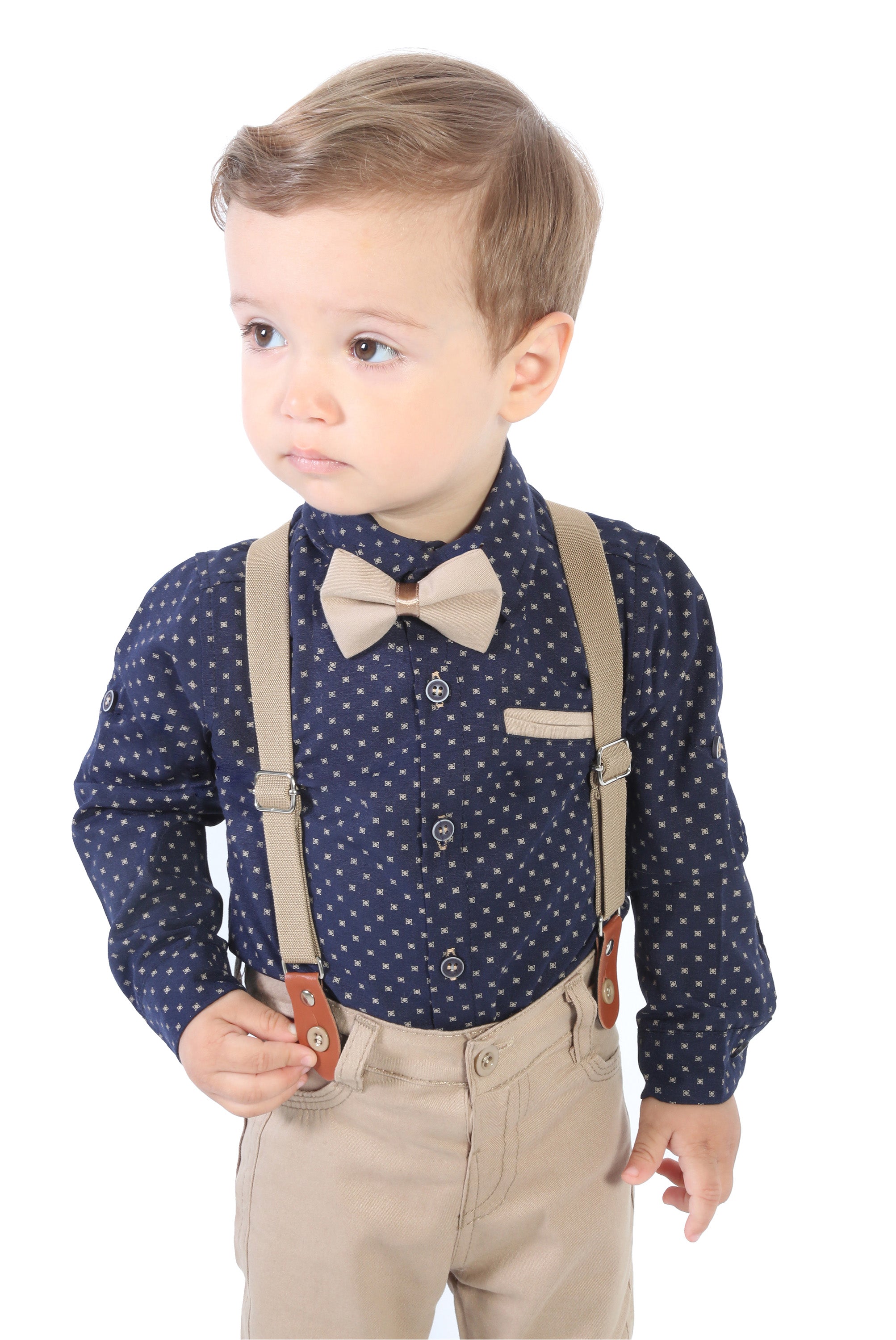 Boy Gentleman Tuxedo Dress Shirt Outfit Pant Set LILAX