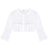 Little Girls' Bolero Shrug Long Sleeve One Button Knit LILAX