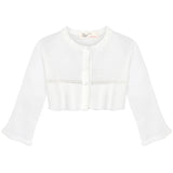 Baby Girls' Long Sleeve Knit One Button Closure Bolero Shrug