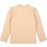 Girls cotton basic solid mockneck t-shirt; best for baby girl clothes & christmas gift ideas