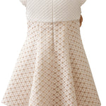 Little Girls' Sparkle Timeless Elegance Polka Dot Twirl Dress LILAX