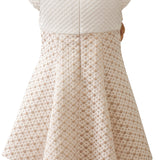 Little Girls' Sparkle Timeless Elegance Polka Dot Twirl Dress LILAX