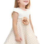 Little Girls' Sparkle Timeless Elegance Polka Dot Twirl Dress LILAX