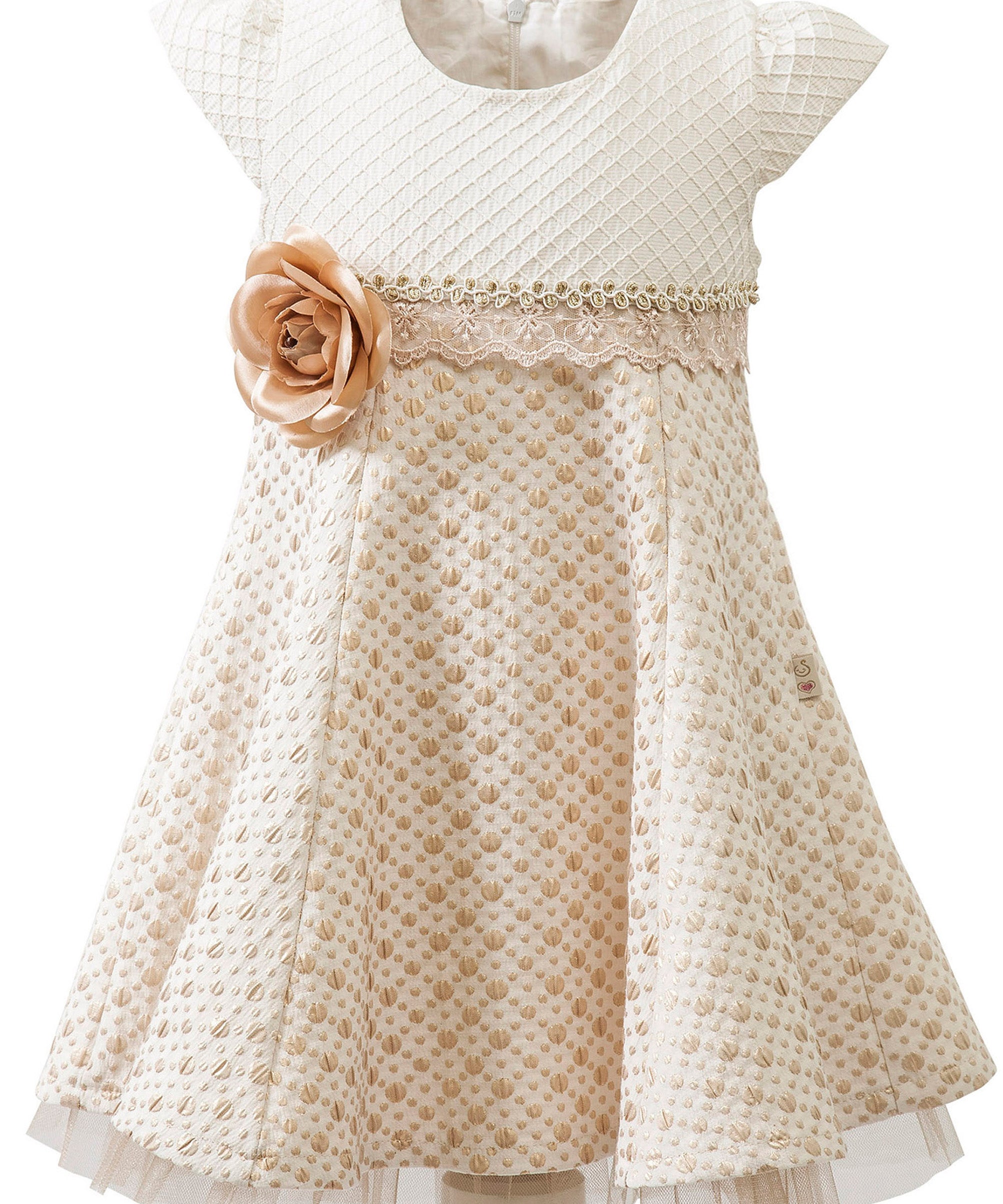 Baby girl lace and tulle detailed dress; perfect for christmas gift ideas